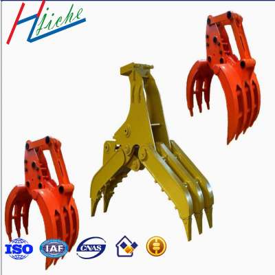 claw for wood pipe hydraulic excavator grab