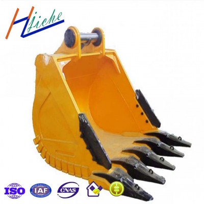 heavy duty excavator parts hardox steel crusher bucket for excavator